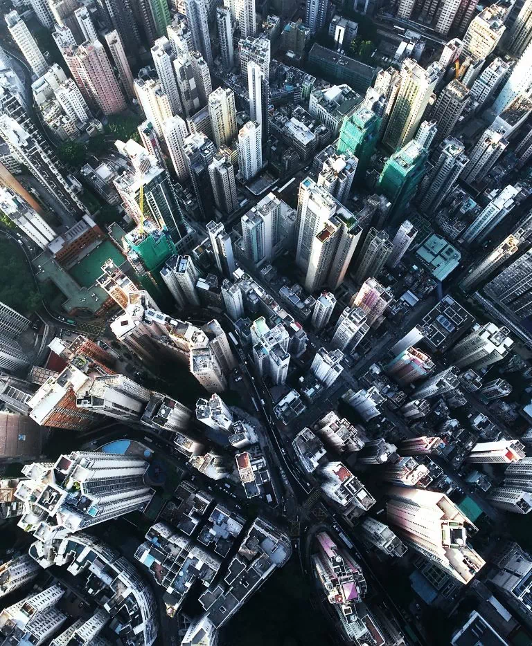 zdjęcie miasta z lotu ptaka